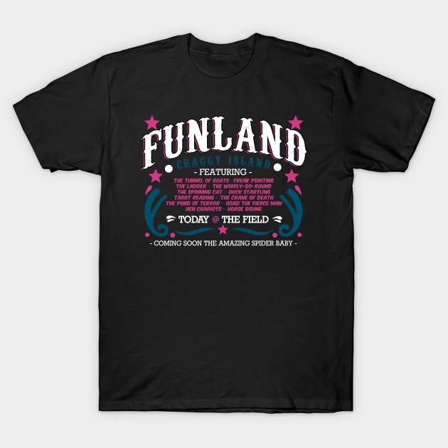 Funland - The Field - Craggy Island T-Shirt by Meta Cortex